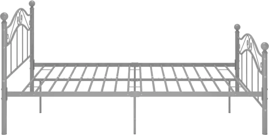 VidaXL -Bedframe-metaal-grijs-120x200-cm - Foto 4