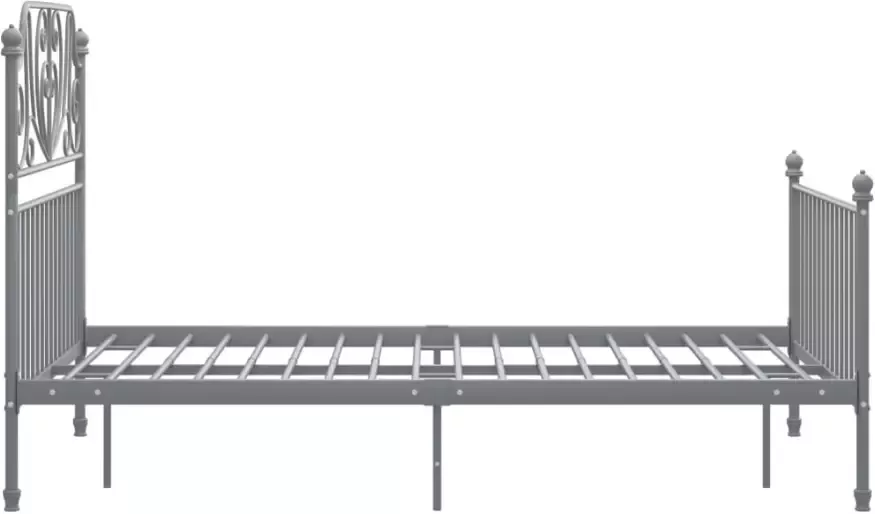 VidaXL -Bedframe-metaal-grijs-120x200-cm - Foto 6