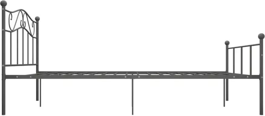 VidaXL -Bedframe-metaal-grijs-120x200-cm - Foto 3