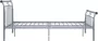 VIDAXL Bedframe metaal grijs 140x200 cm - Thumbnail 2