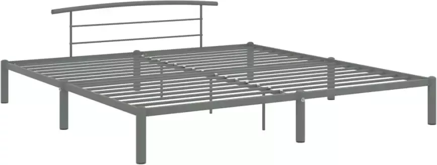 VidaXL -Bedframe-metaal-grijs-180x200-cm - Foto 4