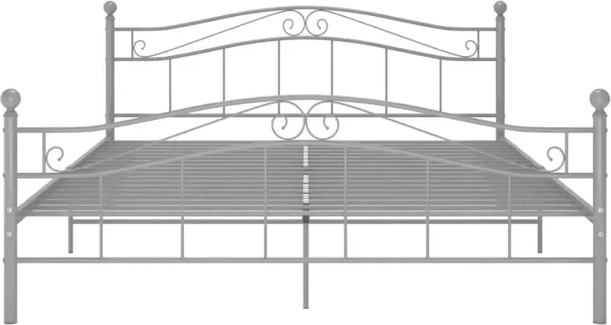 VidaXL -Bedframe-metaal-grijs-180x200-cm - Foto 6