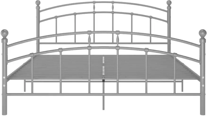 VidaXL -Bedframe-metaal-grijs-180x200-cm - Foto 3