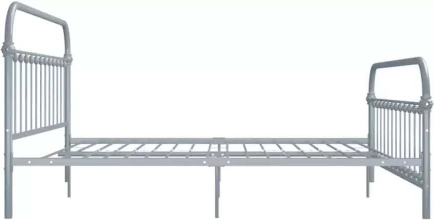 VidaXL -Bedframe-metaal-grijs-180x200-cm - Foto 3