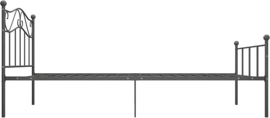 VidaXL -Bedframe-metaal-grijs-90x200-cm - Foto 3