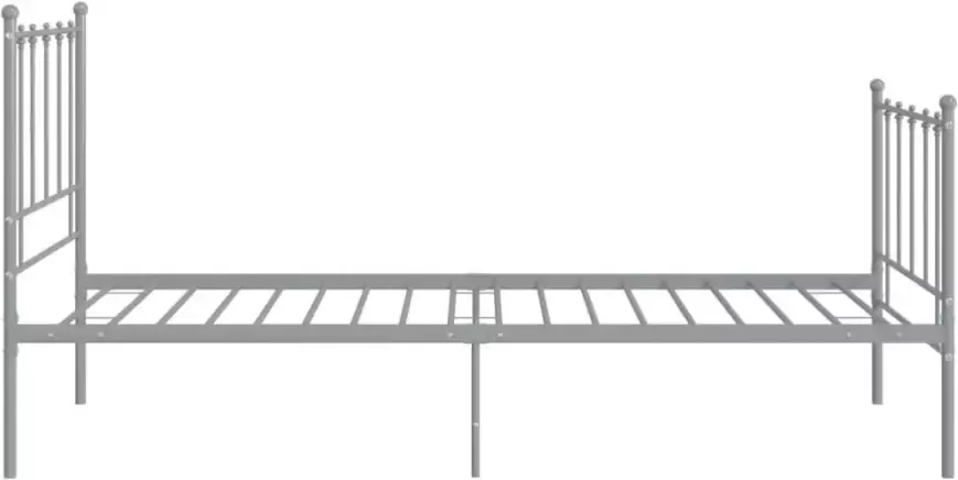 VidaXL -Bedframe-metaal-grijs-90x200-cm - Foto 3