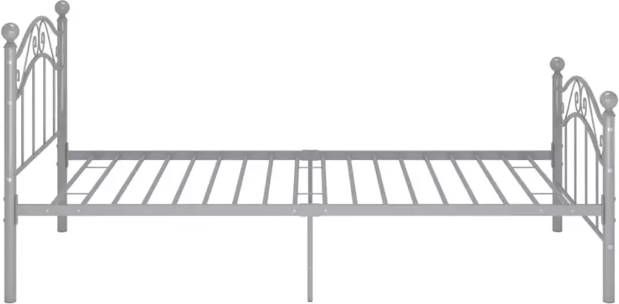 VidaXL -Bedframe-metaal-grijs-90x200-cm - Foto 3