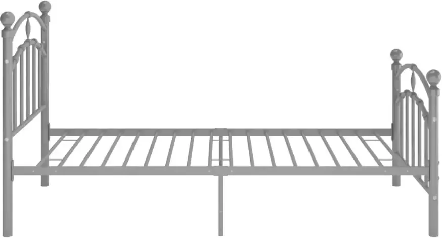 VidaXL -Bedframe-metaal-grijs-90x200-cm - Foto 5