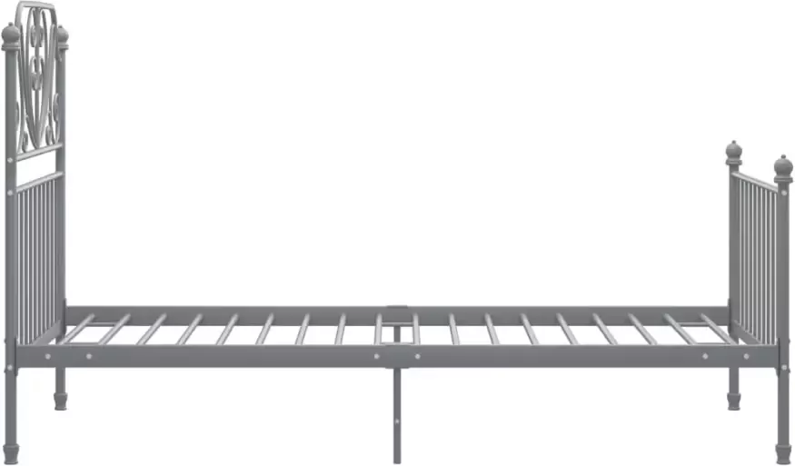 VidaXL -Bedframe-metaal-grijs-90x200-cm - Foto 7