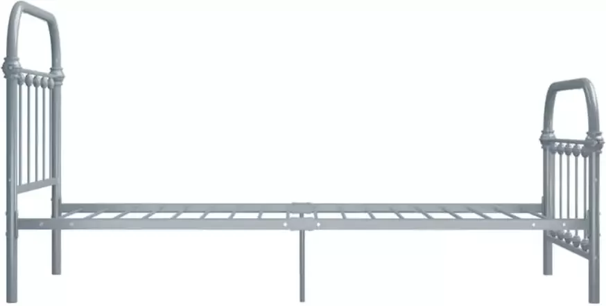 VidaXL -Bedframe-metaal-grijs-90x200-cm - Foto 3