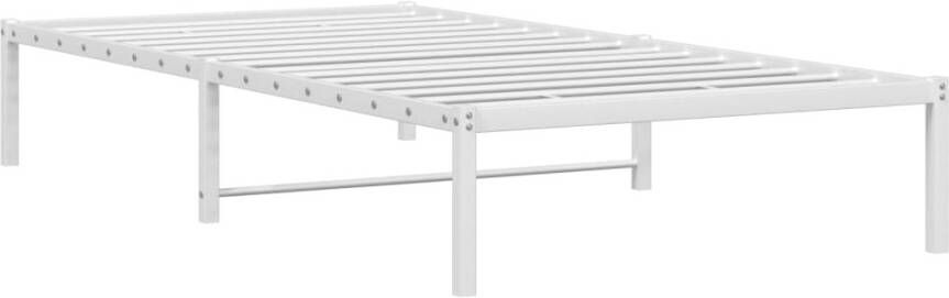 VidaXL -Bedframe-metaal-wit-100x200-cm - Foto 4