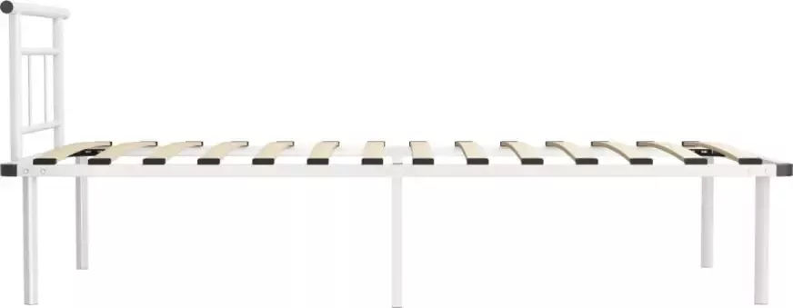 VidaXL -Bedframe-metaal-wit-100x200-cm - Foto 4