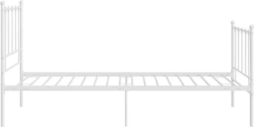VidaXL -Bedframe-metaal-wit-100x200-cm - Foto 3