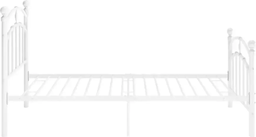 VidaXL -Bedframe-metaal-wit-100x200-cm - Foto 3