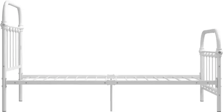 VidaXL -Bedframe-metaal-wit-100x200-cm - Foto 3