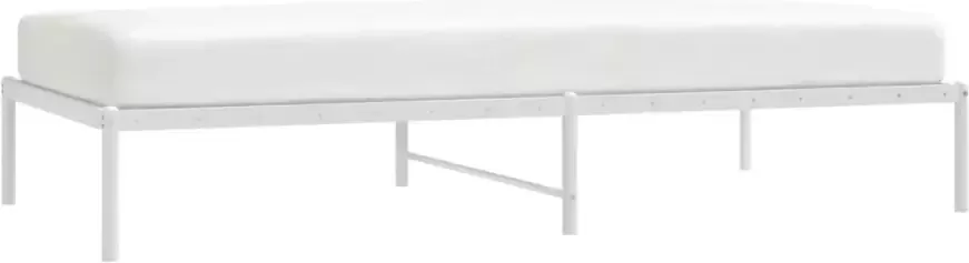 VidaXL -Bedframe-metaal-wit-100x200-cm - Foto 4