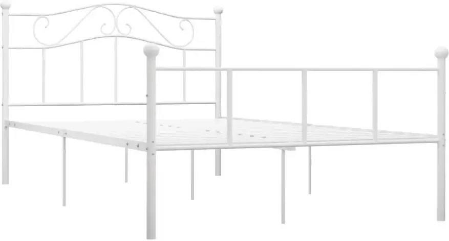 VidaXL -Bedframe-metaal-wit-120x200-cm - Foto 4