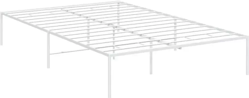 VidaXL Bedframe staal wit 206x126x31 cm - Foto 5