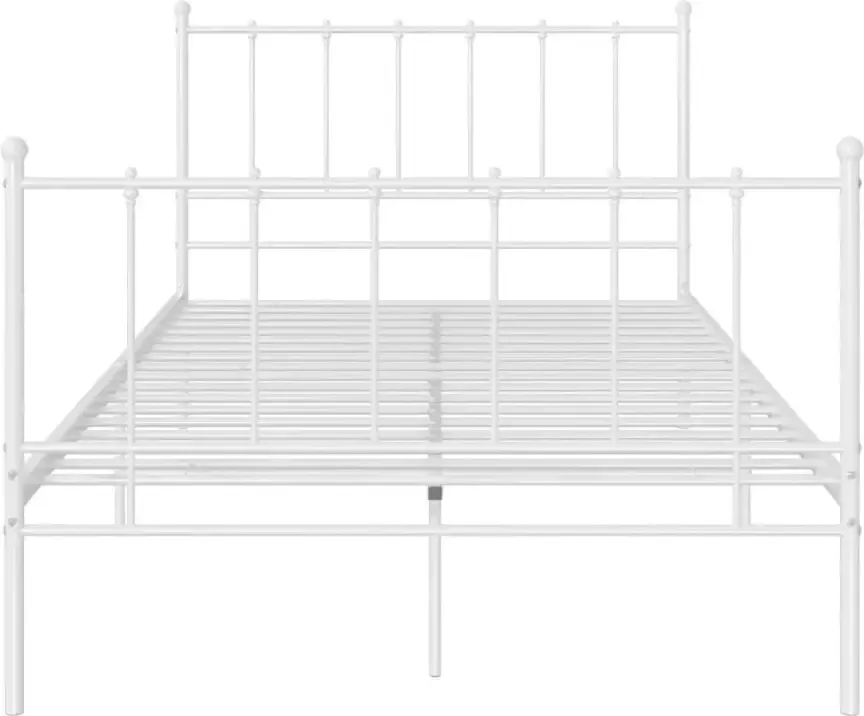 VidaXL -Bedframe-metaal-wit-120x200-cm