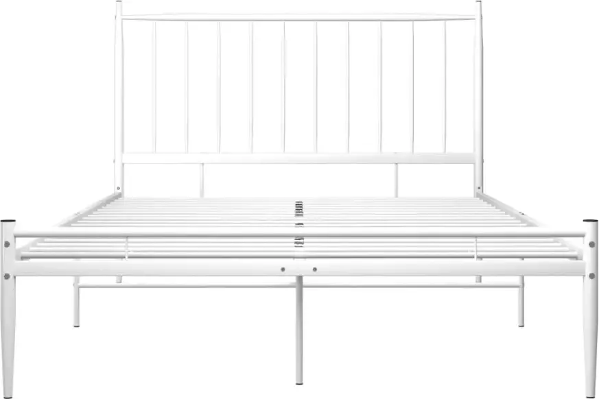 VidaXL -Bedframe-metaal-wit-120x200-cm - Foto 2