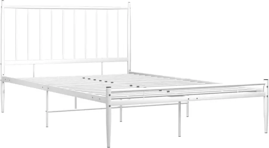 VidaXL -Bedframe-metaal-wit-120x200-cm - Foto 4