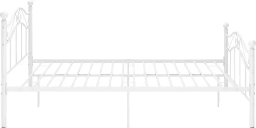 VidaXL -Bedframe-metaal-wit-120x200-cm - Foto 4