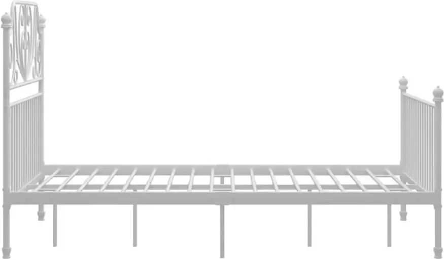 VidaXL -Bedframe-metaal-wit-120x200-cm - Foto 4