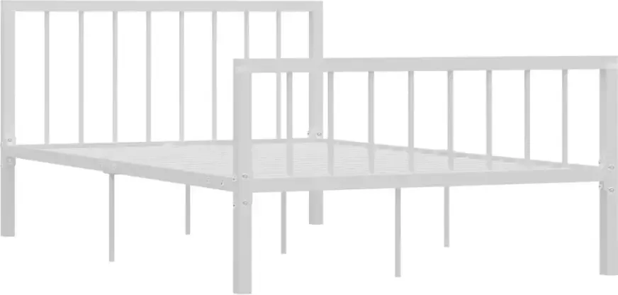 VidaXL -Bedframe-metaal-wit-120x200-cm - Foto 4