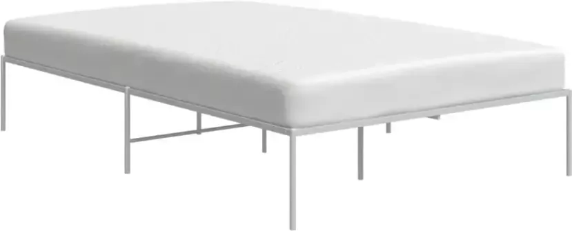 VidaXL Bedframe staal wit 196x142x31 cm - Foto 6