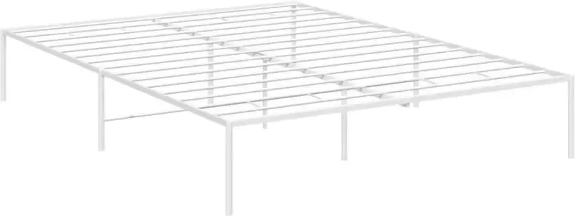 VidaXL Bedframe staal wit 196x146x31 cm - Foto 7