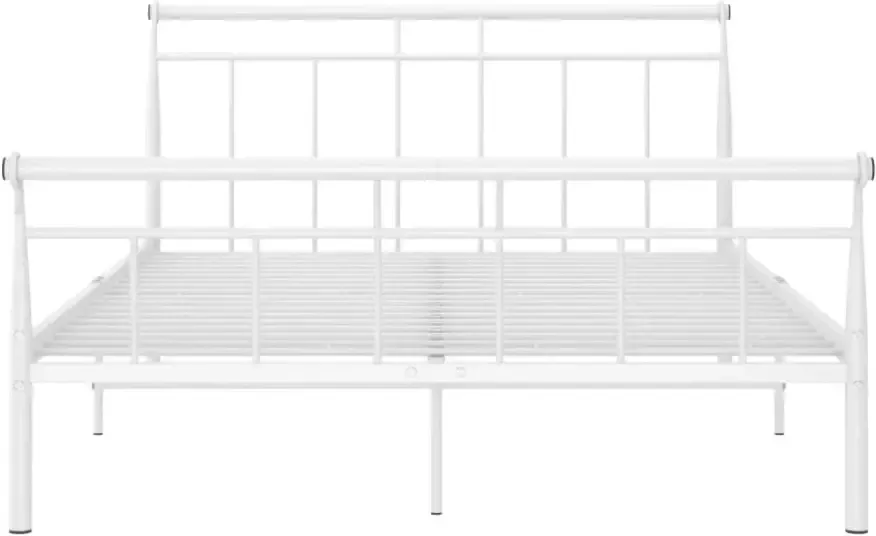 VidaXL -Bedframe-metaal-wit-140x200-cm - Foto 3