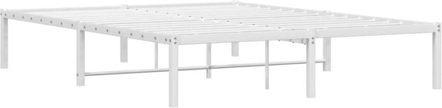 VidaXL -Bedframe-metaal-wit-140x200-cm - Foto 4