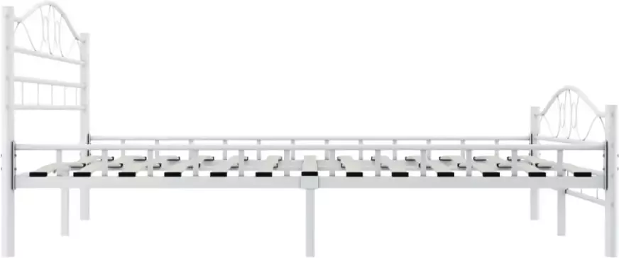 VidaXL -Bedframe-metaal-wit-140x200-cm - Foto 5