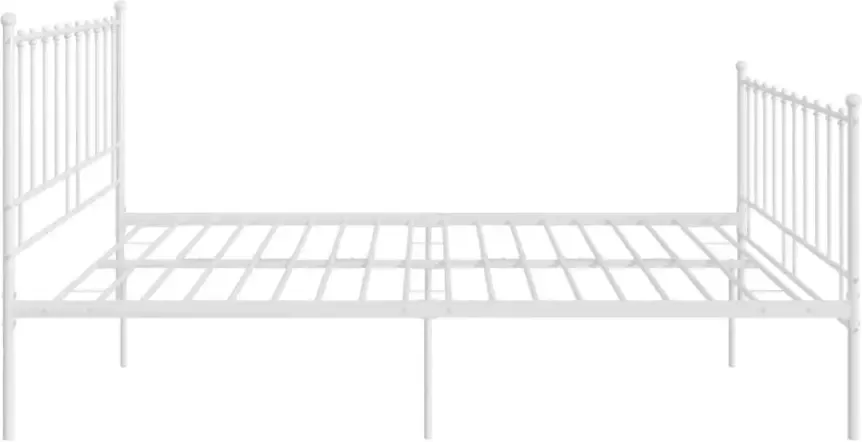 VidaXL -Bedframe-metaal-wit-140x200-cm - Foto 3