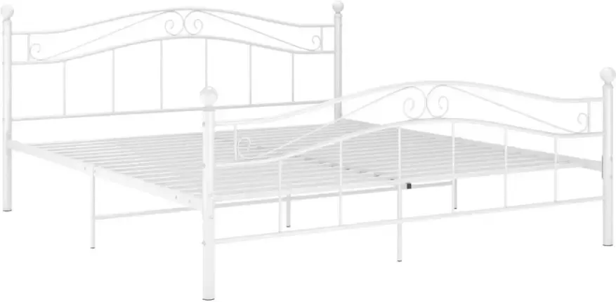 VidaXL -Bedframe-metaal-wit-140x200-cm - Foto 5