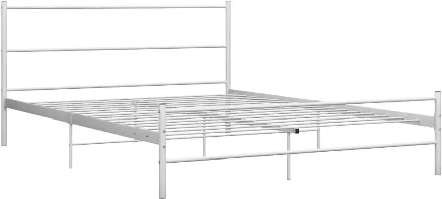 VidaXL -Bedframe-metaal-wit-140x200-cm - Foto 6