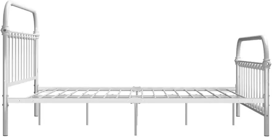 VidaXL -Bedframe-metaal-wit-140x200-cm - Foto 4