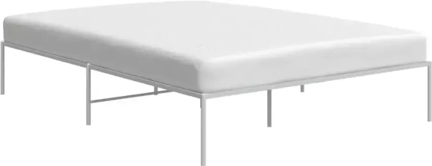 VidaXL Bedframe staal wit 206x146x31 cm - Foto 6