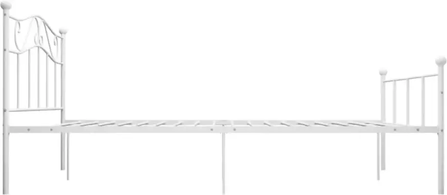 VidaXL -Bedframe-metaal-wit-160x200-cm - Foto 4