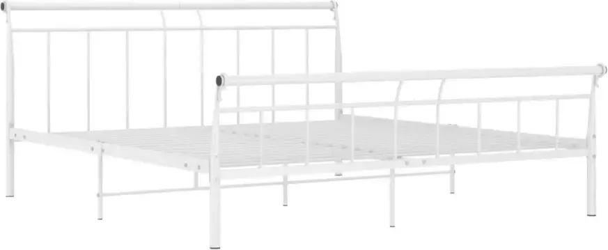 VidaXL -Bedframe-metaal-wit-160x200-cm - Foto 7