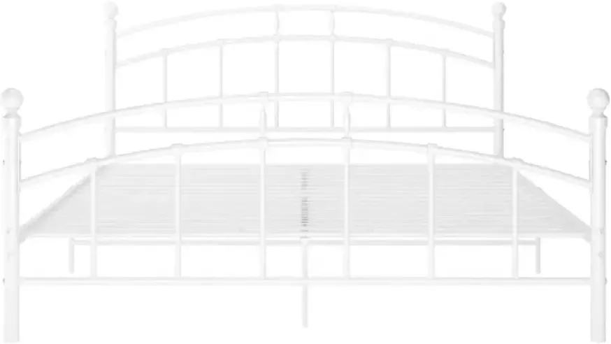 VidaXL -Bedframe-metaal-wit-160x200-cm - Foto 2
