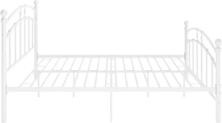VidaXL -Bedframe-metaal-wit-160x200-cm - Foto 3