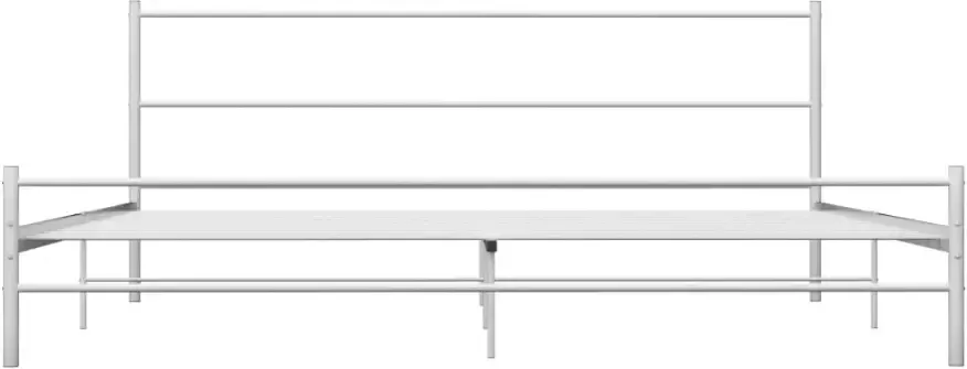 VidaXL -Bedframe-metaal-wit-160x200-cm - Foto 3