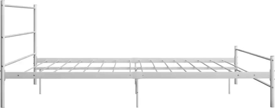 VidaXL -Bedframe-metaal-wit-160x200-cm - Foto 2