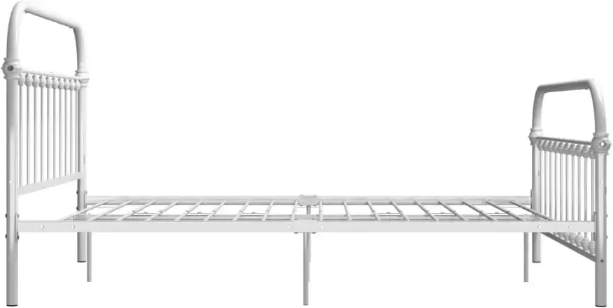 VidaXL -Bedframe-metaal-wit-160x200-cm - Foto 3