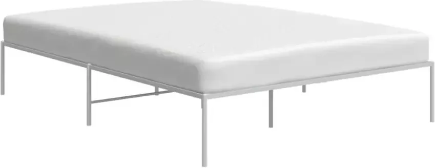 VidaXL -Bedframe-metaal-wit-160x200-cm - Foto 5