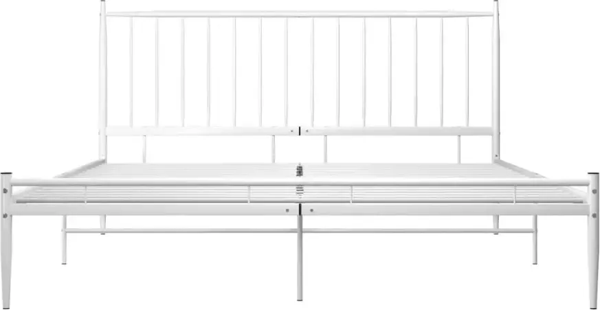 VidaXL -Bedframe-metaal-wit-180x200-cm - Foto 3