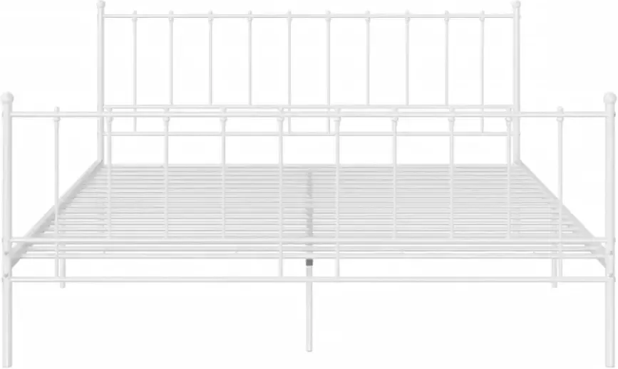 VidaXL -Bedframe-metaal-wit-180x200-cm - Foto 3