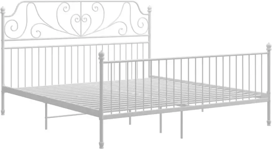 VidaXL -Bedframe-metaal-wit-180x200-cm - Foto 4