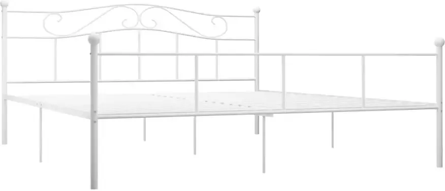 VidaXL -Bedframe-metaal-wit-180x200-cm - Foto 4